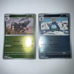 Pokemon Phantasmal Flames Lokix & Prinplup Holo Cards 2x Lot Mint Condition! - Image 1