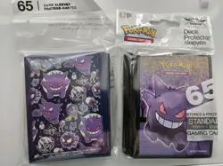 Pokemon Center Card Sleeves - Ghostly Gathering (65 Count) and Ultra Pro Gengar - Image 1