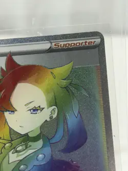 Marnie Sword & Shield Base Full Art Rainbow Rare 208/202 Trainer Pokemon Card - Image 4