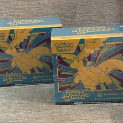 IN HAND Pokemon Center Mega Evolution Ascended Heroes ETB 2 Lot - Image 1