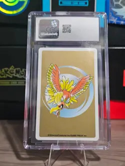 Raikou Nintendo Poker Playing Card 1999 - Pokemon Gold Ho-Oh Back Gem Mint 10 - Image 2