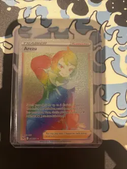 Pokemon TCG Arezu 204/196 Full Art Secret Rainbow Rare Trainer Lost Origin - Image 1