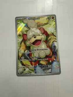 Hisuian Growlithe 181/167 Holo Perrin Near Mint Twilight Masquerade Pokemon Ship - Image 2