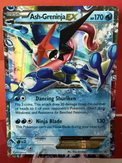 Pokemon TCG Ash-Greninja EX Promo XY133 XY Holo Basic Water 170 MP English - Image 1