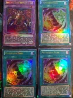 Yu-Gi-Oh Fan Made Orica - Thousand Eyes Fusion x3 & Restrict Set Ultra Rare - Image 1
