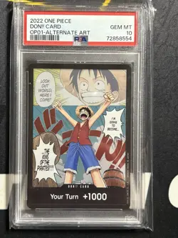 2022 One Piece DON!! Card Alternate Art Romance Dawn Foil PSA 10 🏴‍☠ - Image 1