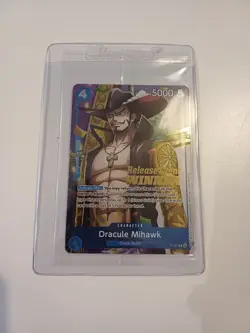 Dracule Mihawk P-081 Release Event Winner Sealed One Piece TCG - Image 3