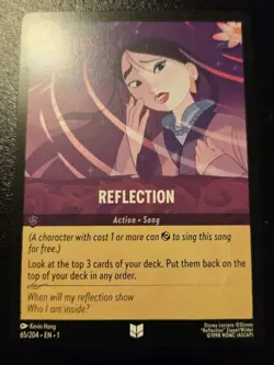 Reflection 65/204 Uncommon The First Chapter Disney Lorcana TCG - Image 1