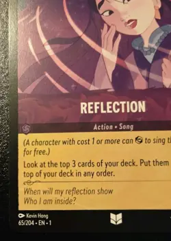 Reflection 65/204 Uncommon The First Chapter Disney Lorcana TCG - Image 4