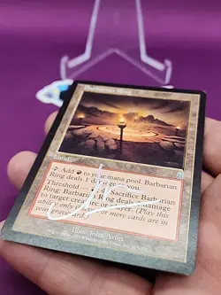 MTG Barbarian Ring Signed John Avon Odyssey Silver Artist Signature *CCGHouse* - Image 3