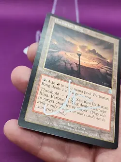 MTG Barbarian Ring Signed John Avon Odyssey Silver Artist Signature *CCGHouse* - Image 5