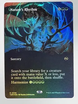 Nature's Rhythm (Borderless) 349 - Foil - Rare Tarkir: Dragonstorm Mtg - Image 1