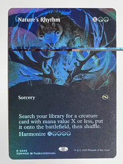 Nature's Rhythm (Borderless) 349 - Foil - Rare Tarkir: Dragonstorm Mtg - Image 3