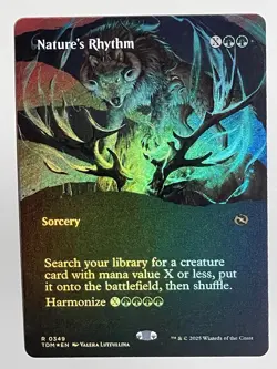 Nature's Rhythm (Borderless) 349 - Foil - Rare Tarkir: Dragonstorm Mtg - Image 4