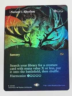 Nature's Rhythm (Borderless) 349 - Foil - Rare Tarkir: Dragonstorm Mtg - Image 5