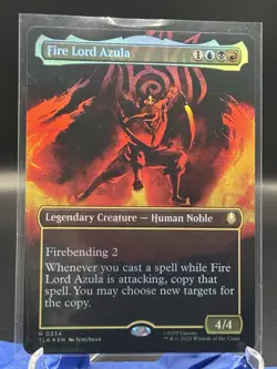 MTG Magic The Gathering Avatar Borderless Showcase FOIL Rare Fire Lord Azula! - Image 1