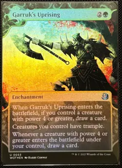 MTG Wilds of Eldraine Enchanting Tales Garruk's Uprising NM Foil (Uncommon) - Image 1