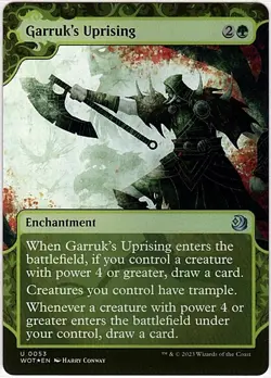 MTG Wilds of Eldraine Enchanting Tales Garruk's Uprising NM Foil (Uncommon) - Image 2