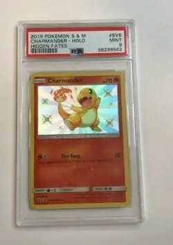 2019 Pokemon Hidden Fates - Charmander Holo SV6 - PSA 9 - Image 1
