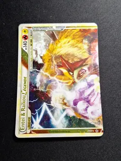 Entei & Raikou Legende 90/95 HGSS Dechainement Carte Pokemon FR - Image 1