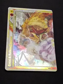 Entei & Raikou Legende 90/95 HGSS Dechainement Carte Pokemon FR - Image 4