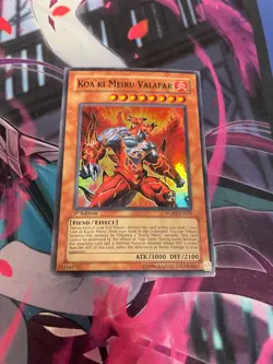 YUGIOH - KOA'KI MEIRU VALAFAR - SUPER RARE - 1ST ED - RGBT - LP - Image 1