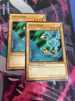 YUGIOH - FAITH BIRD X2 - COMMON - SP13 - LP - Image 1
