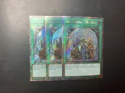 3x Yu-Gi-Oh! Six Samurai United Platinum Secret Rare Card RA03-EN054 1st Edition - Image 1