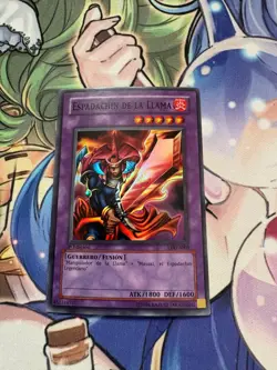 FLAME SWORDSMAN SUPER RARE 1ST LOB-S003 LDD-S003 LIGHT PLAY YUGIOH - Image 1