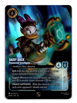 Disney Lorcana - Daisy Duck - Paranormal Investigator 24/P3- Champion Promo Foil - Image 1