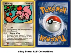 2004 Pokemon, EX Firered & Leafgreen #37/112 Lickitung, Uncommon - Image 1