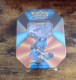 Brand New Pokemon TCG - Lucario V Forces Tin (4 Packs) FACTORY SEALED 820650808401 - Image 1