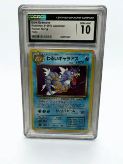 Pokemon 1997 Dark Gyarados SWIRL Holo Rocket Gang Japanese CGC10 - Image 1