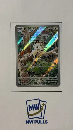 Pokemon Meowth 106/094 Me02: Phantasmal Flames Illustration Rare Holo TCG - Image 1