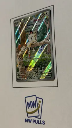 Pokemon Meowth 106/094 Me02: Phantasmal Flames Illustration Rare Holo TCG - Image 2