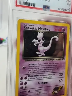 Rocket's Mewtwo 14/132 PSA 7 Pokemon Holo GYM Challenge 2000 *CCGHouse* - Image 5