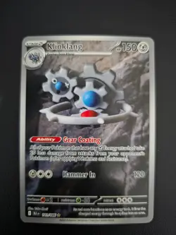 Pokemon Klinklang 141/086 Illustration Rare Pokemon Black Bolt Mint Condition - Image 1