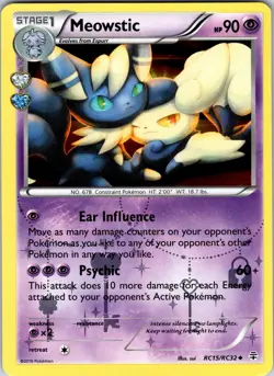 Meowstic RC15/RC32 Generations: Radiant Collection Pokemon NM Holo - Image 1