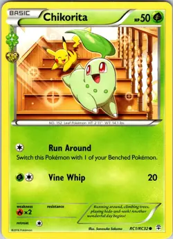 Chikorita RC1/RC32 Generations: Radiant Collection Pokemon NM Normal - Image 1
