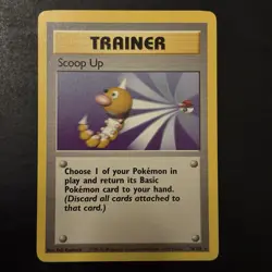 Pokemon Vintage Non-Holo Rare Scoop Up Base Set 78/102 WotC 1999 - Image 1