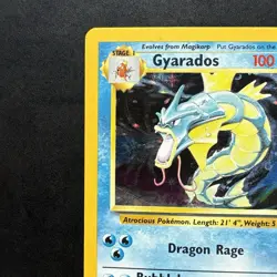 Pokemon Vintage Base Set Gyarados Holo Rare LP WoTC - Image 2
