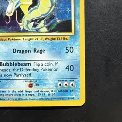 Pokemon Vintage Base Set Gyarados Holo Rare LP WoTC - Image 4