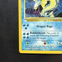 Pokemon Vintage Base Set Gyarados Holo Rare LP WoTC - Image 5