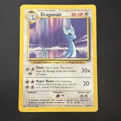 Vintage Pokemon Non-holo Rare Dragonair 18/102 Base Set WotC 1999 - Image 1