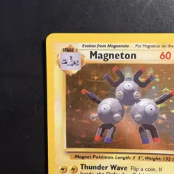 Pokemon Vintage Holo Rare Magneton Base Set Unlimited Wotc 1999 - Image 2
