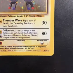 Pokemon Vintage Holo Rare Magneton Base Set Unlimited Wotc 1999 - Image 4