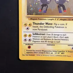 Pokemon Vintage Holo Rare Magneton Base Set Unlimited Wotc 1999 - Image 5