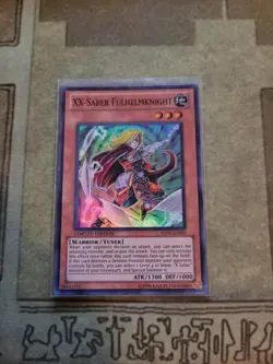 YUGIOH XX-SABER FULHELMKNIGHT XSPU-EN001 SUPER LIMITED ED NM PROMO - Image 1