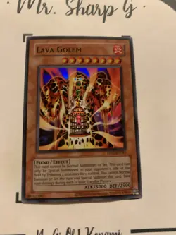 LAVA GOLEM - RP02-EN082 ENGLISH Yu-Gi-Oh! CARD SUPER RARE HOLO KONAMI TCG OCG - Image 2