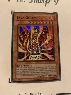 LAVA GOLEM - RP02-EN082 ENGLISH Yu-Gi-Oh! CARD SUPER RARE HOLO KONAMI TCG OCG - Image 3